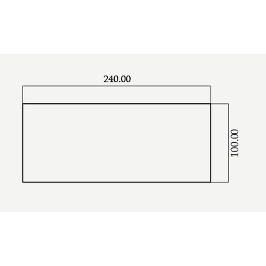 Стол широкий прямоугольный 240х100 см  - Фото миниатюра 3