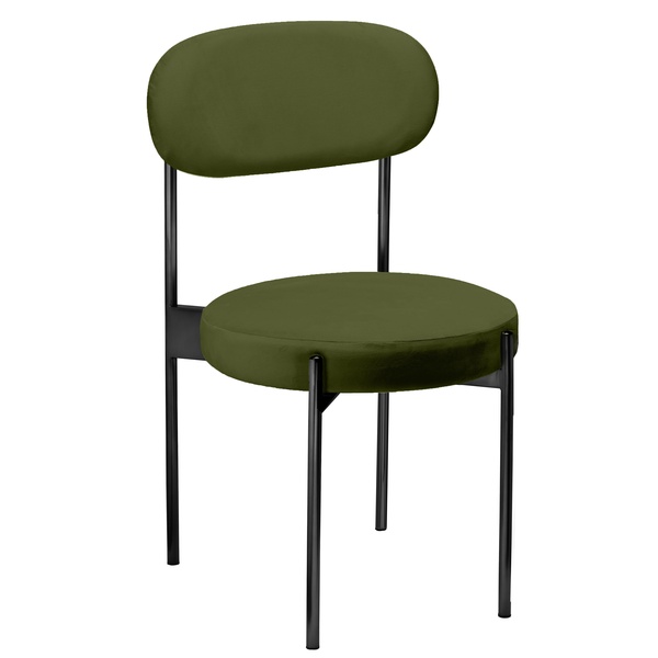 Стул «Тотем» черный, мшистый бархат