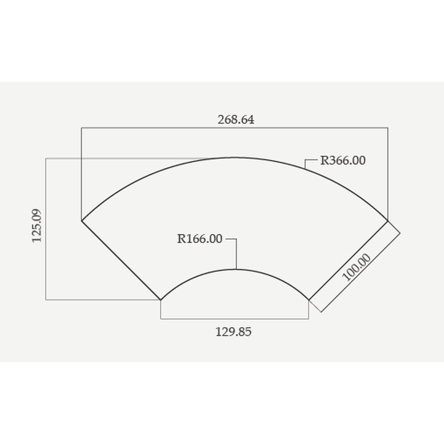 Стол «Змейка» широкий 1 часть коричневый - Фото миниатюра 2