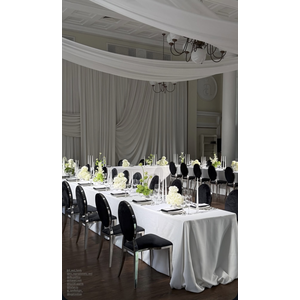 Стул «Вашингтон» серебряный, черные подушки из бархата - Фото 4