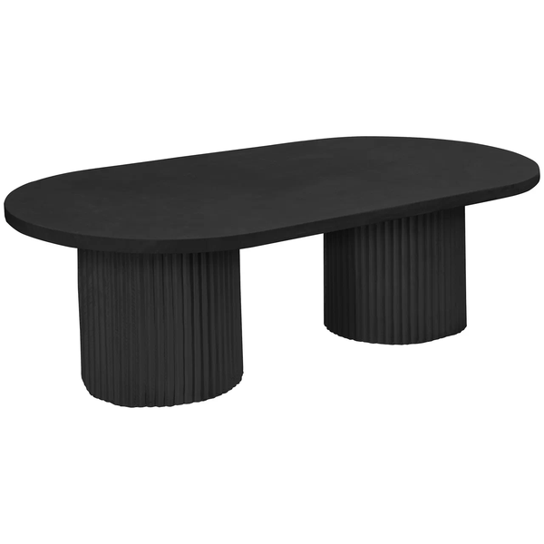 Стол «Арис» овальный, бархат черный