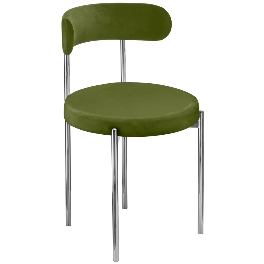 Стул «Лира» серебряный, мшистый бархат - Фото основное 1