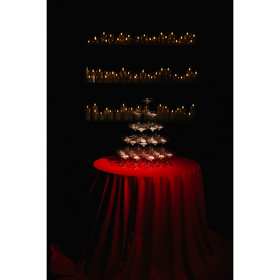 Скатерть велюр, круглая, Малиново-красный - Фото миниатюра 4