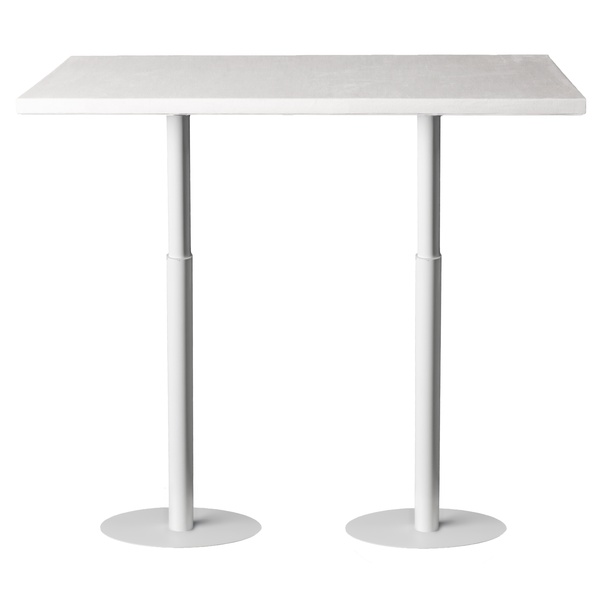 Стол коктейльный Twist Rectangle M, Milky way (телескопические ноги) - Фото 1