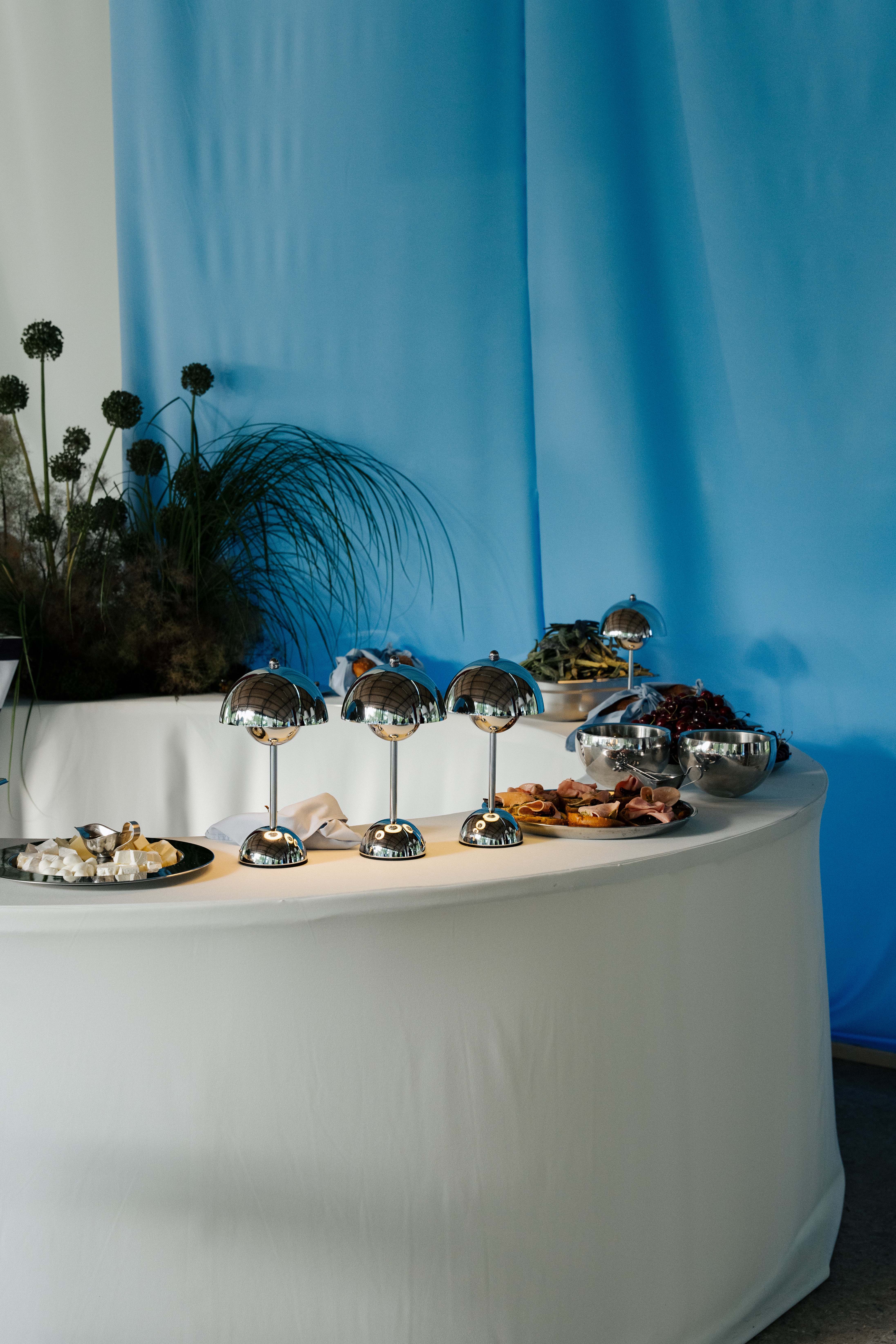 Стол коктейльный Твист Змейка С, Рафаэлло + Млечный путь (телескопические ноги)