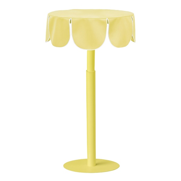 Стол "Yes, Caap" Twist, лимонный капекейк + yellow submarine, велюр 
(телескопическая нога) 