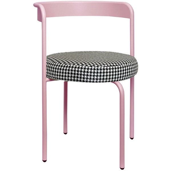 Стул Колори, Розовая помада + Гусиная лапка