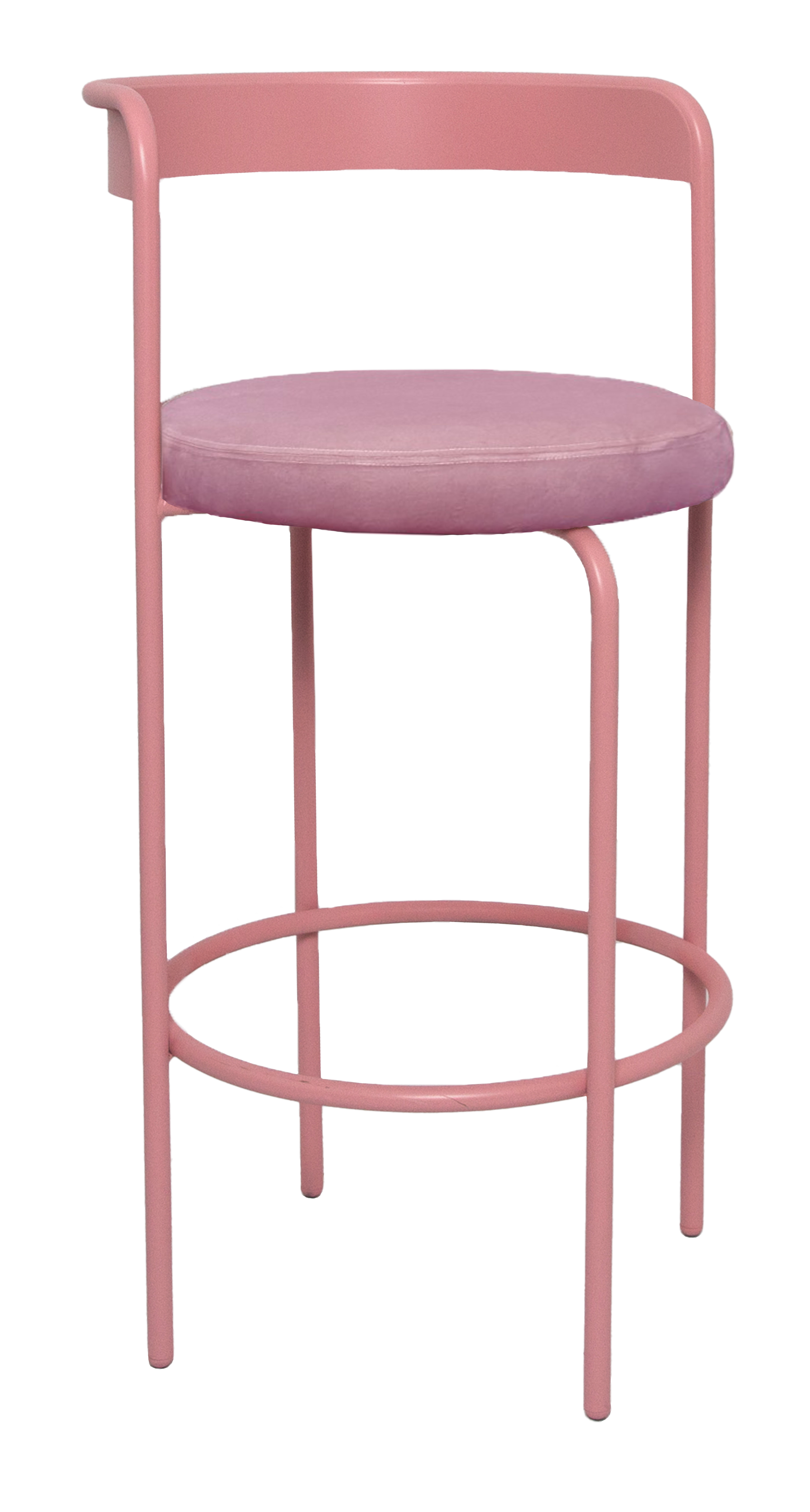 Стул барный Колори, Розовая помада + Куколка 
