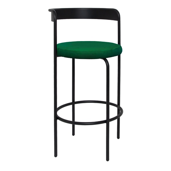 Стул барный Колори, Лакричный леденец + Изумрудный