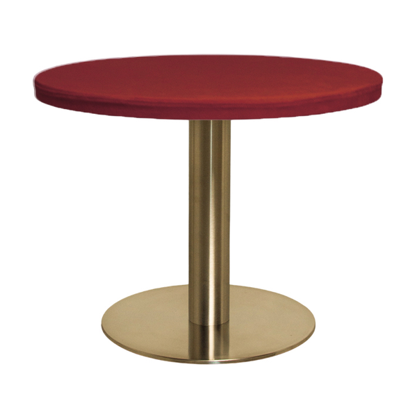Стол Твист Круглый 43см, Золото + столешница, 60 см Пьяная вишня 