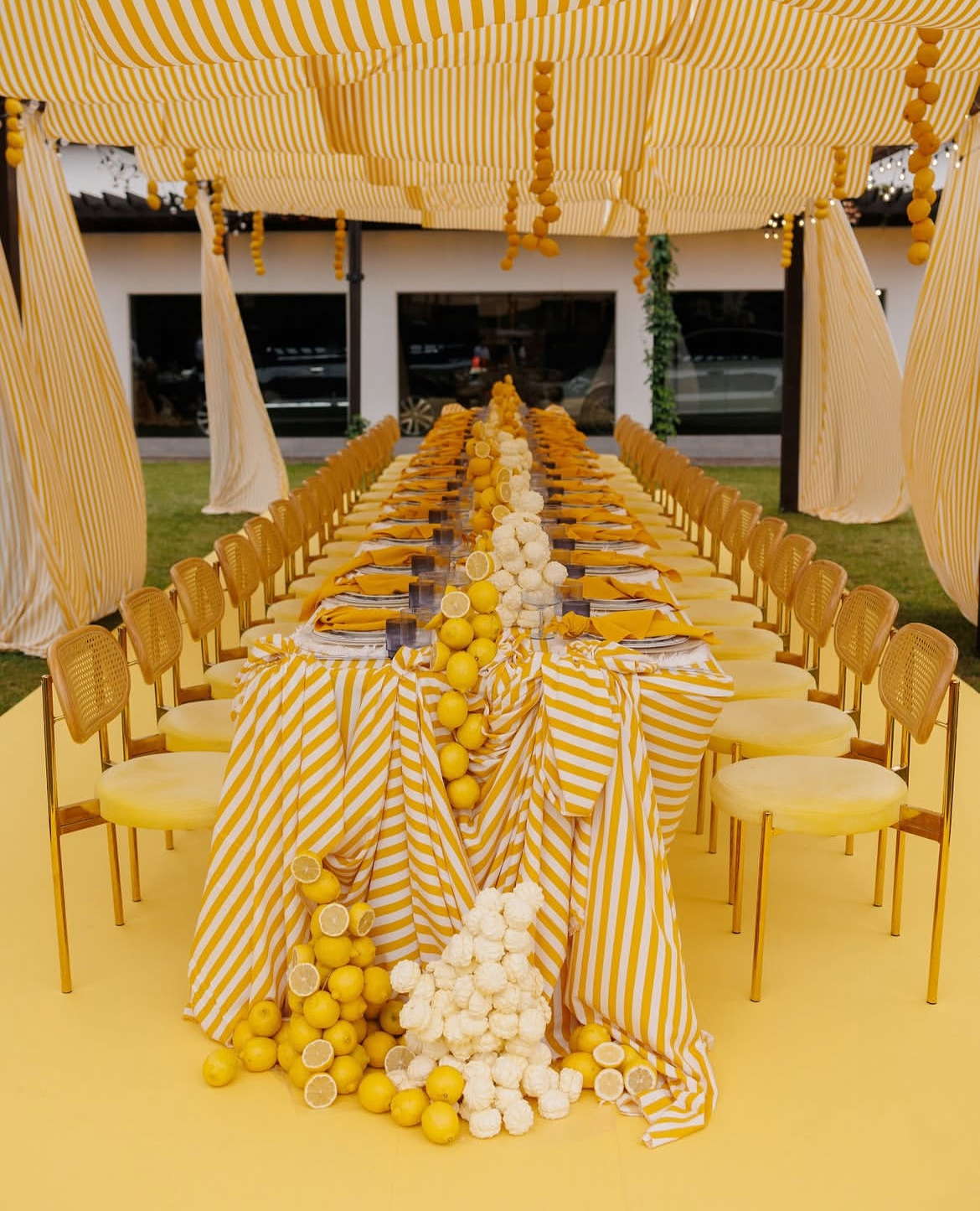 Стул Модерн Золото, Натуральный ротанг + Желтая субмарина