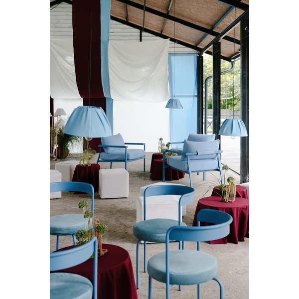 Кресло Huggi, Черничный йогурт + Blue Teddy - Фото 5