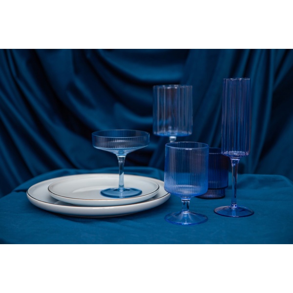 Скатерть велюр, круглая, сапфир - Фото 4