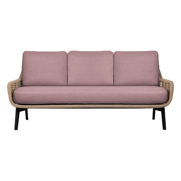 Диван трехместный The One пыльно-розовый