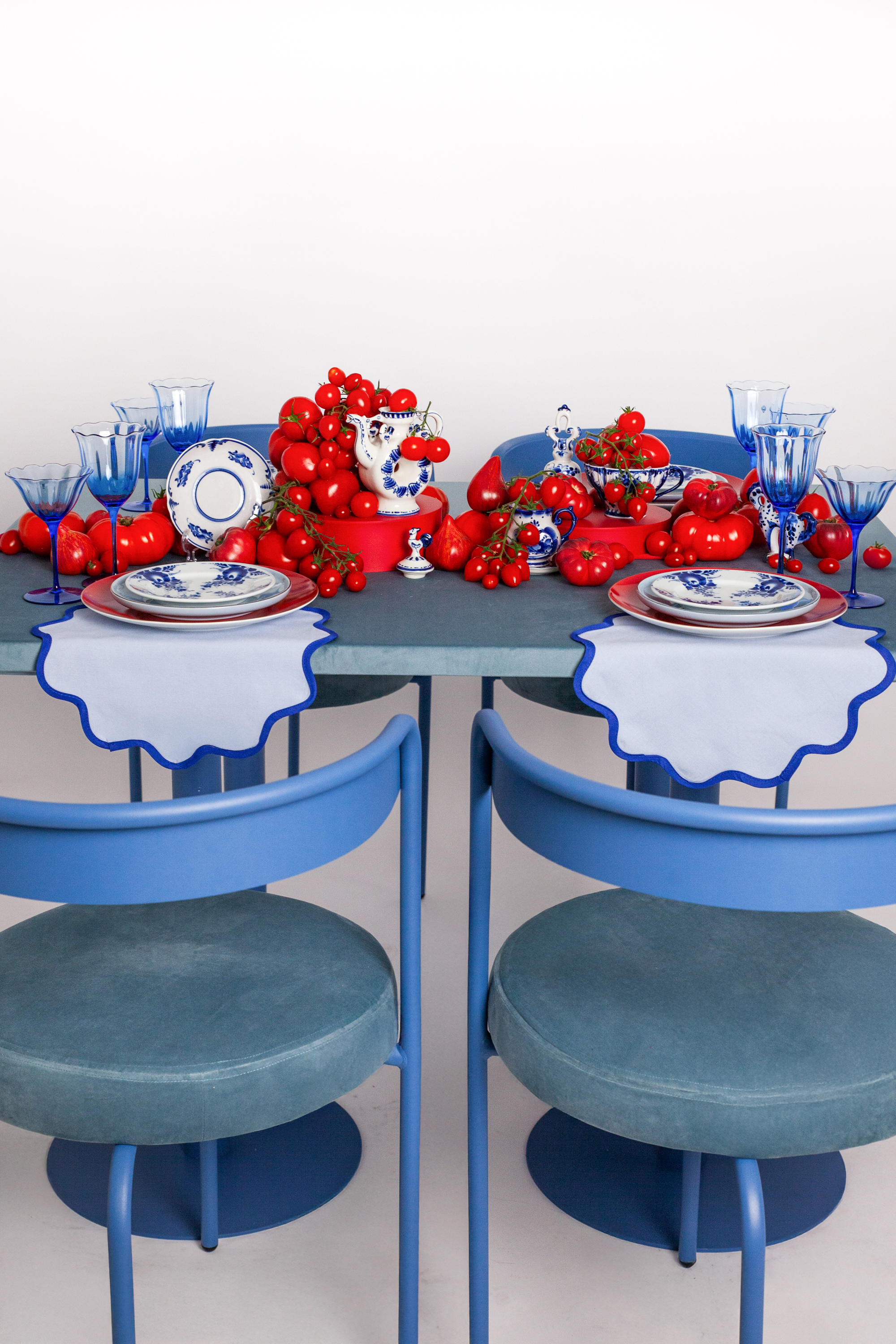 Салфетка-плейсмат Сквош, Гжель