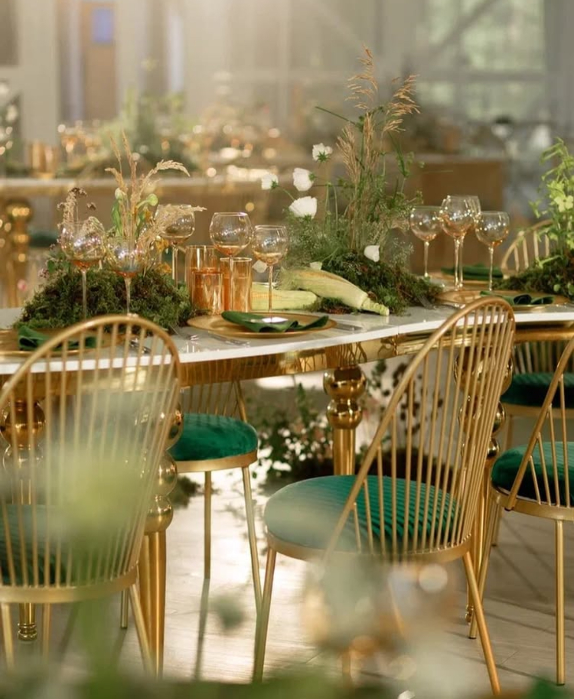 Стул Ле Солей, велюр, изумрудный