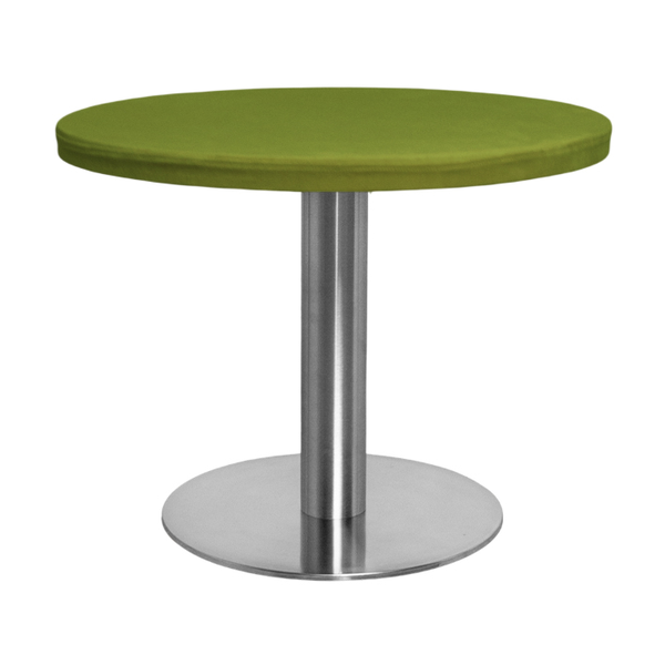 Стол Твист Круглый 43см, Серебро + столешница, 60 см Матча