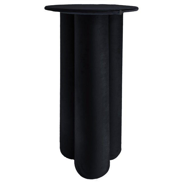 Коктейльный стол Сквош черный велюр