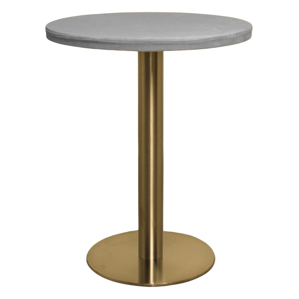 Стол Твист Круглый 67см, Золото +Лайт грей