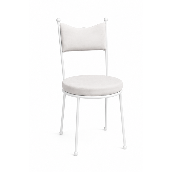 Стул Рыцарь, белый со спинкой + Млечный путь 