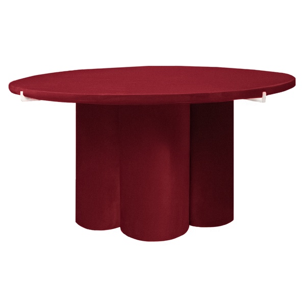 Журнальный столик Сквош, пьяная вишня велюр