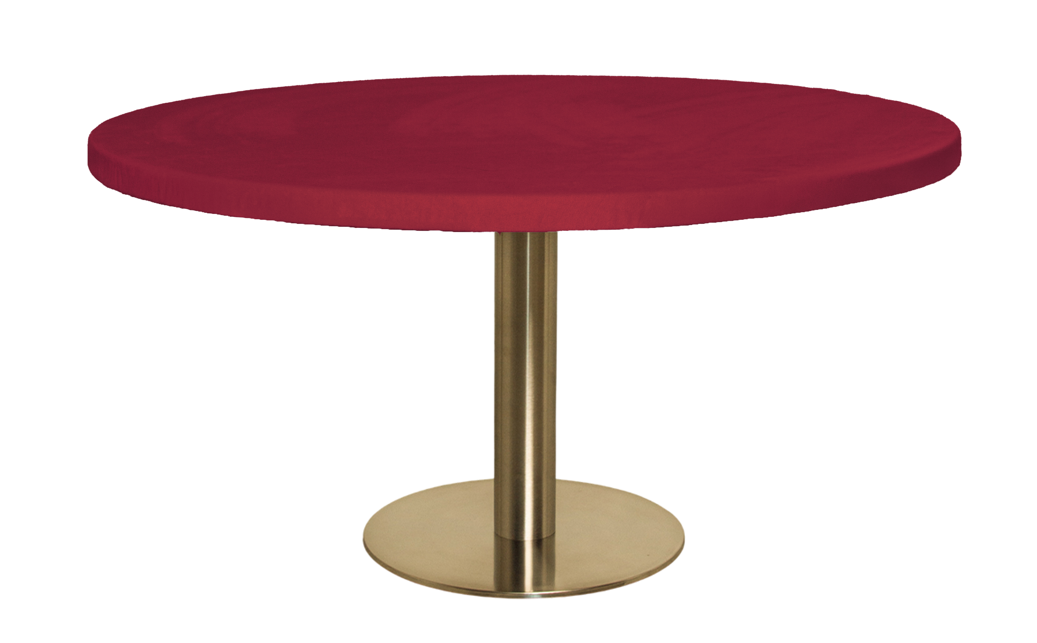 Стол Твист Круглый 43см, Золото + столешница, 90 см Пьяная вишня