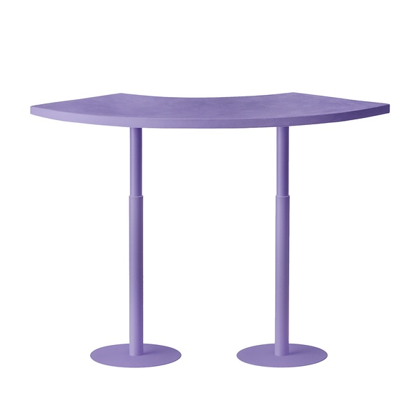 Стол коктейльный Twist Serpent S, violet ice cream+pale orchid (телескопические ноги) - Фото 1