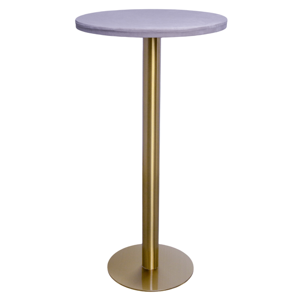 Стол коктейльный Твист Круглый, Золото + Нежная орхидея