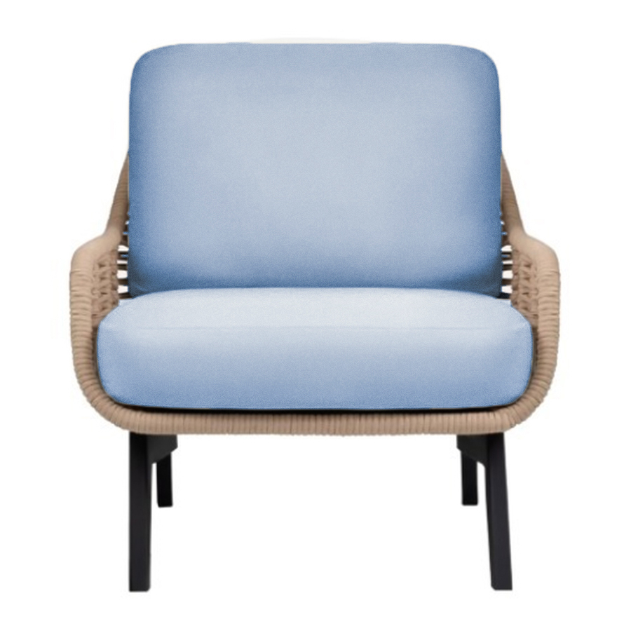 Кресло Ван Гог, голубое