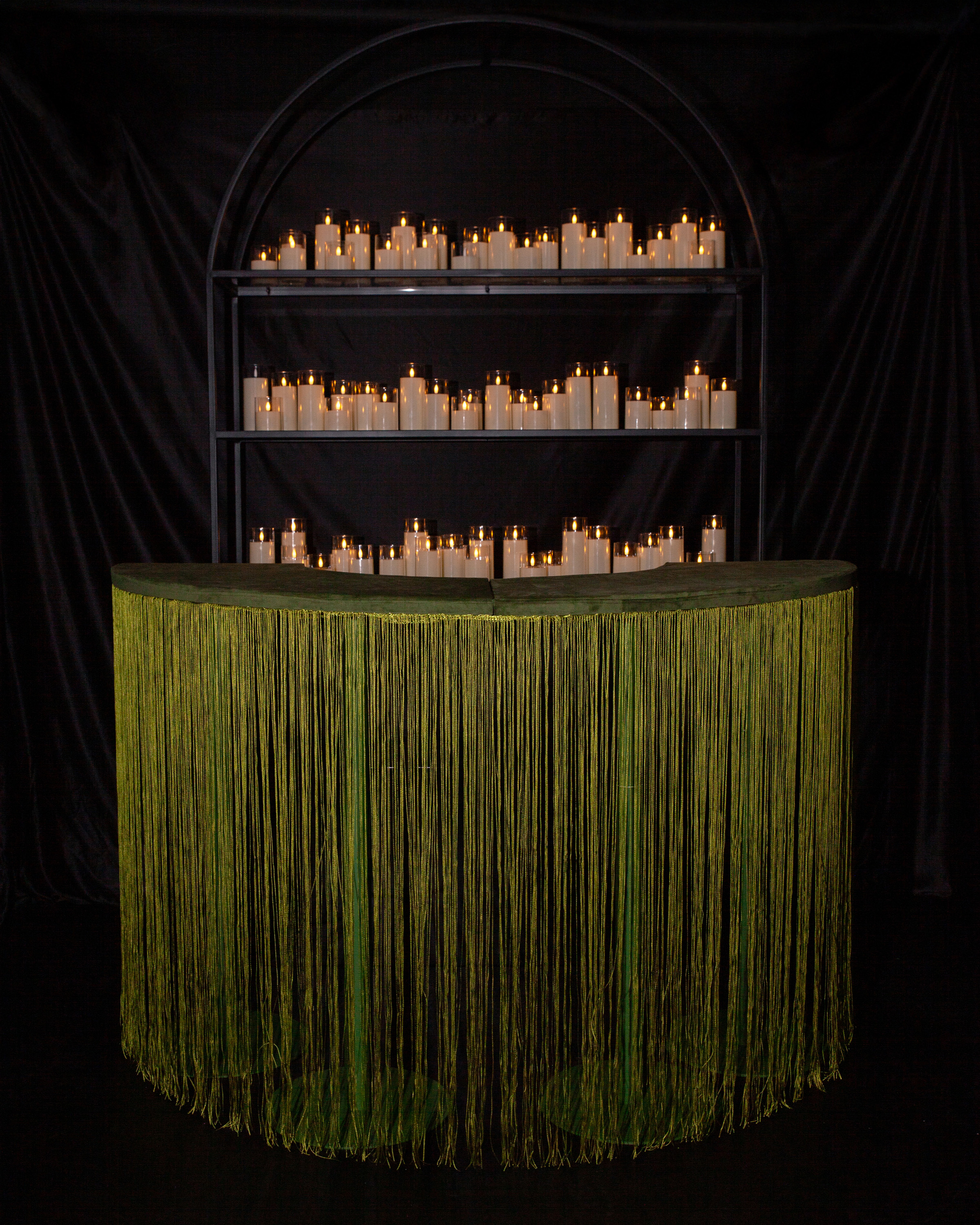 Стол коктейльный Твист Змейка С, Фисташковое пралине + Лесная поляна (телескопические ноги)