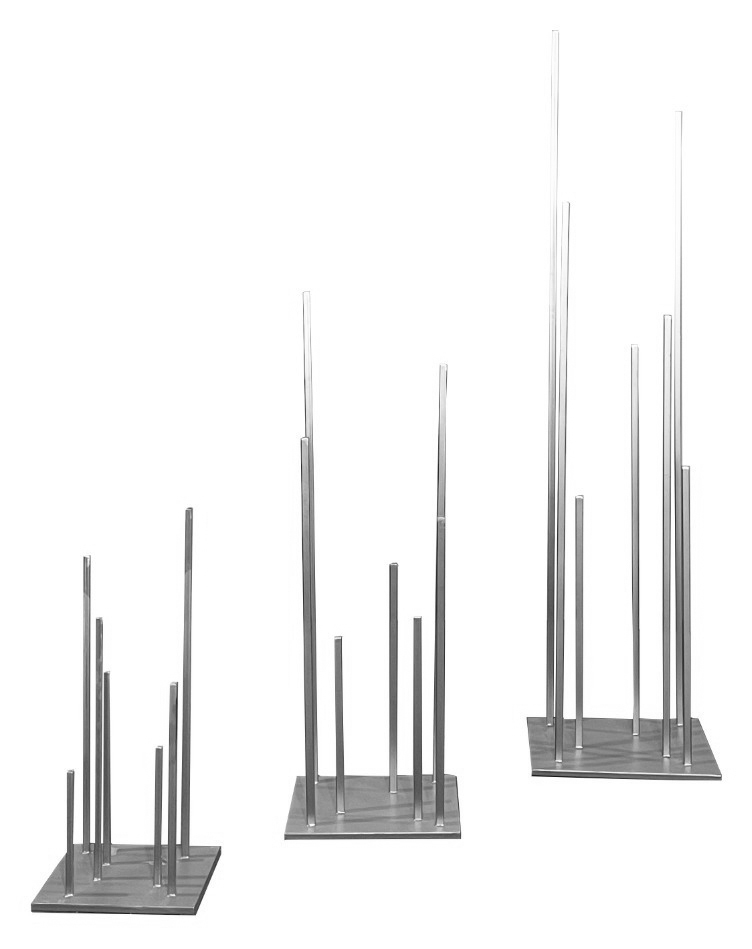 Сет стоек Еж С - Л, серебро перекрас