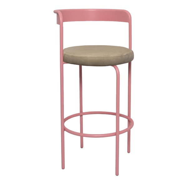 Стул барный Колори, Розовая помада + Коко