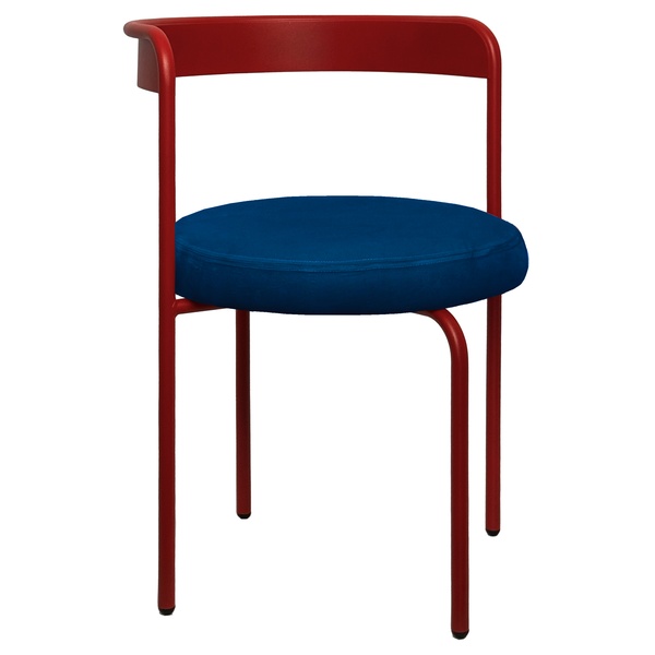 Стул Колори, Красный бархат + Глубокий синий