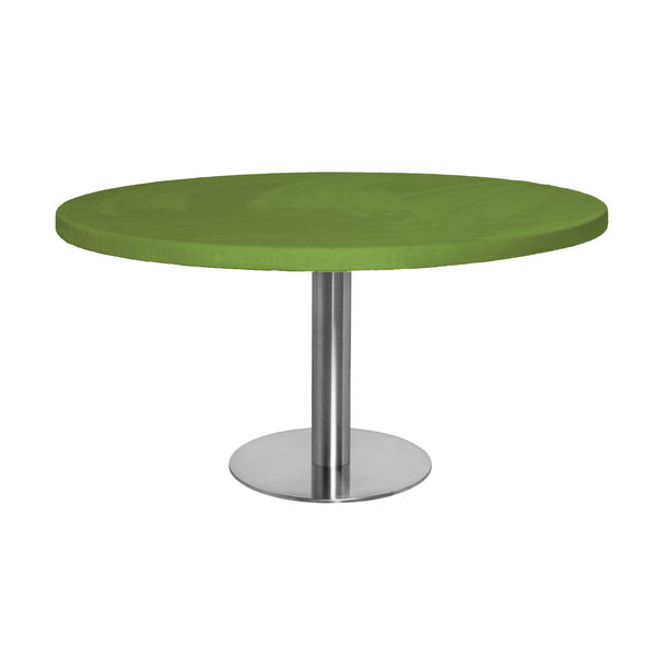 Стол Твист Круглый 43см, Серебро + столешница, 90 см Матча