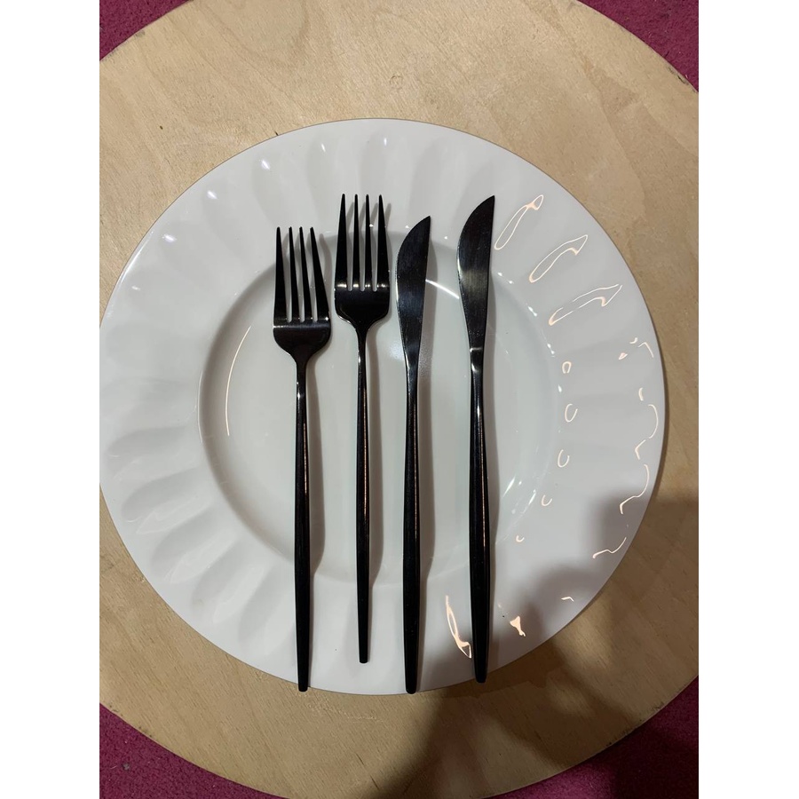 Столовые приборы Goa, черные, сет из 4 предметов - Фото миниатюра 4