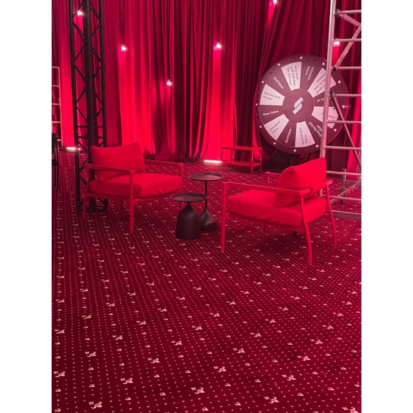 Кресло Huggi, Красный бархат + Red Teddy - Фото 9