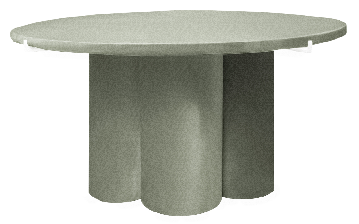 Журнальный столик Сквош эвкалипт, велюр