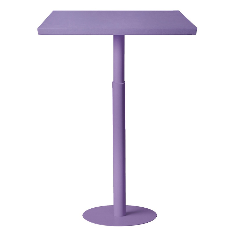 Стол коктейльный Twist Rectangle S, violet ice cream+pale orchid (телескопические ноги)  - Фото миниатюра 1