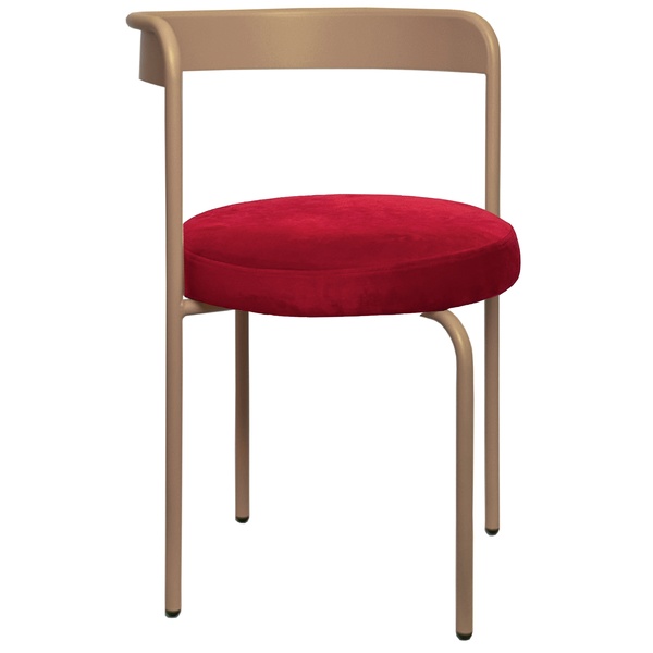 Стул Колори, Капучно + Малиново-красный