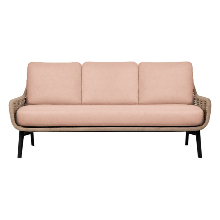 Диван трехместный The One персиковый - Фото миниатюра 1