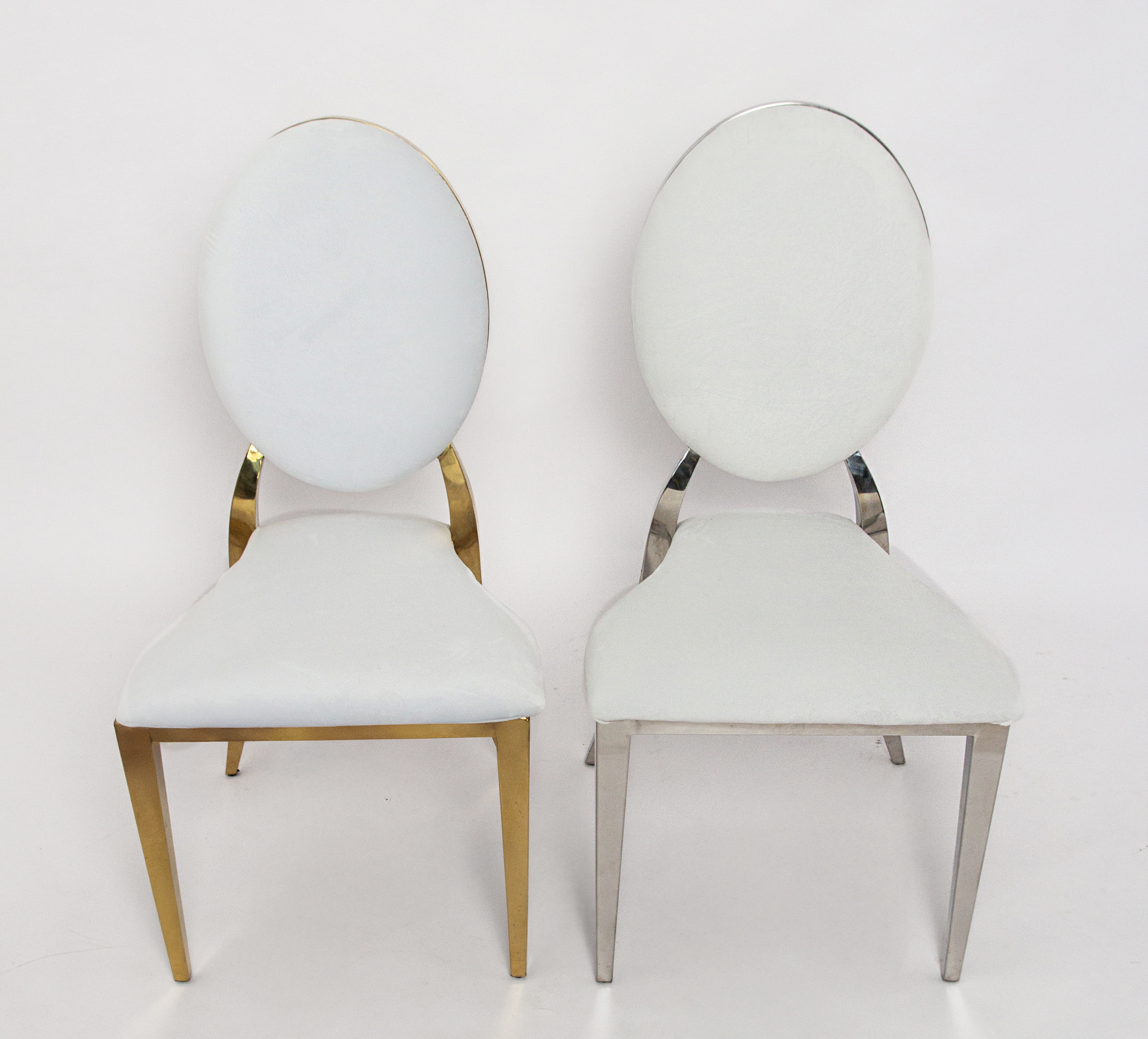 Стул Вашингтон Золото, велюр белоснежный