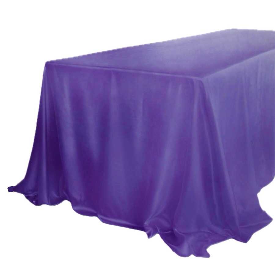 Скатерть велюр, прямоугольная, фиолетовая - Фото миниатюра 1