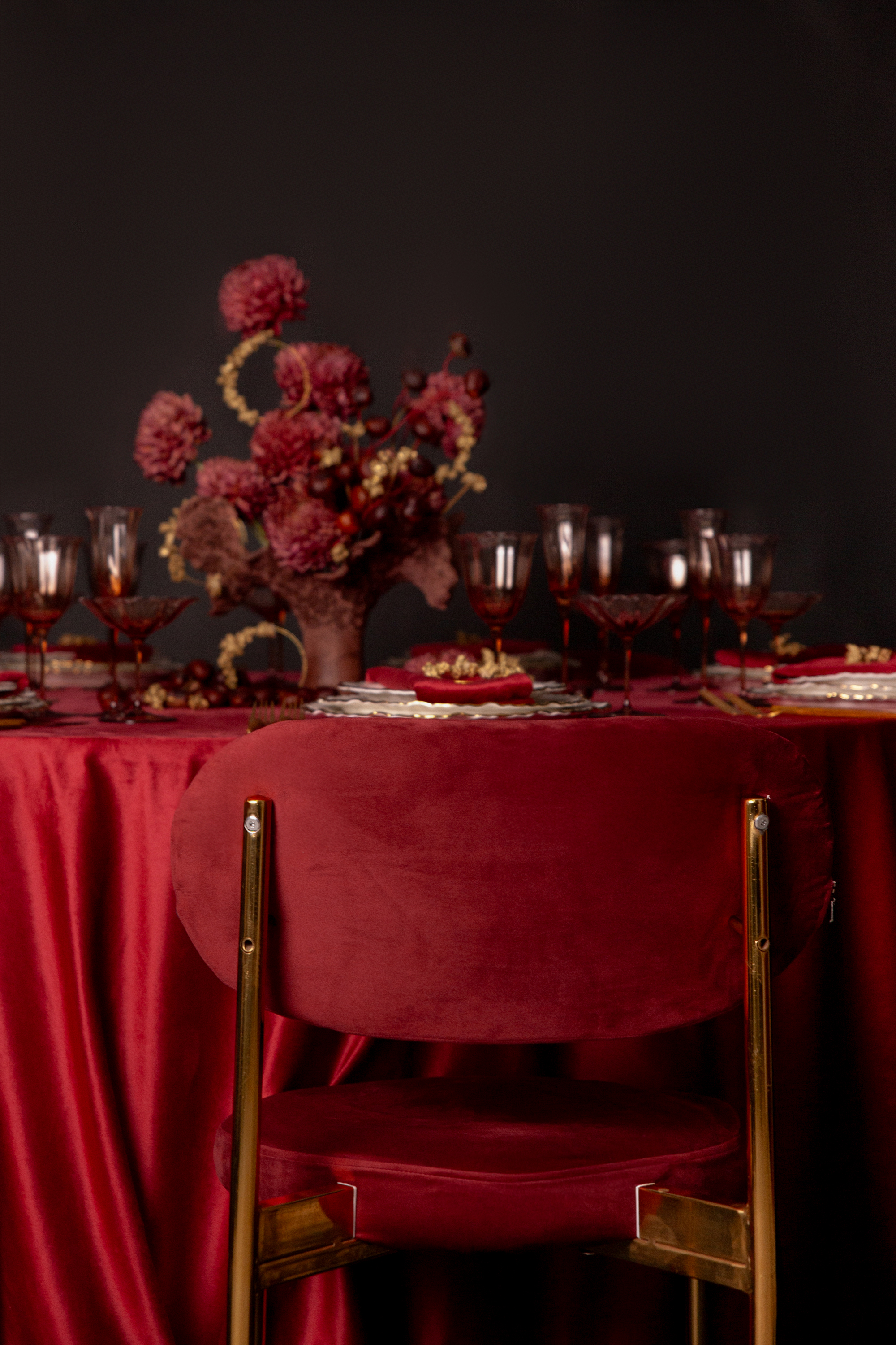 Стул Модерн Золото, Бордо