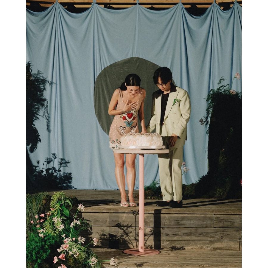 Стол коктейльный Twist Circle, Розовая помадка + светло-розовый - Фото миниатюра 3