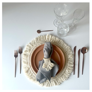 Сет тарелок Macrame Accent Terracotta S и M - Фото 5