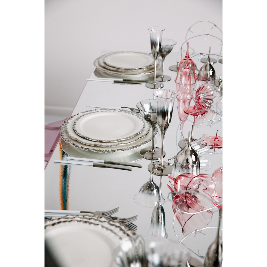 Сервировочная тарелка Sunflower silver - Фото миниатюра 3