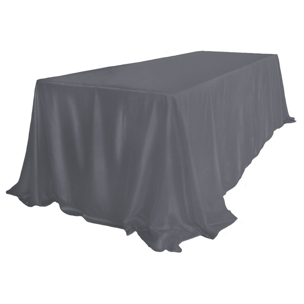 Скатерть велюр, прямоугольная, графит