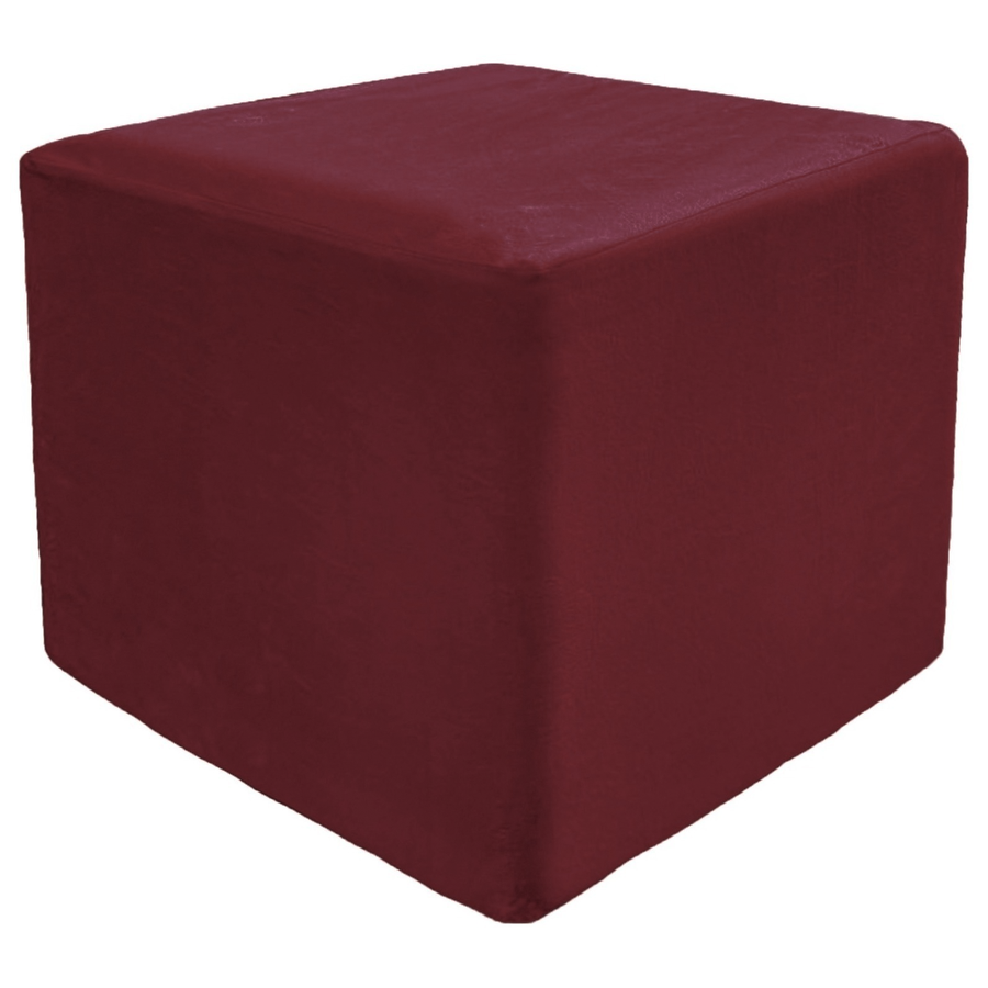 Пуф квадратный Точка, велюр, Бордо