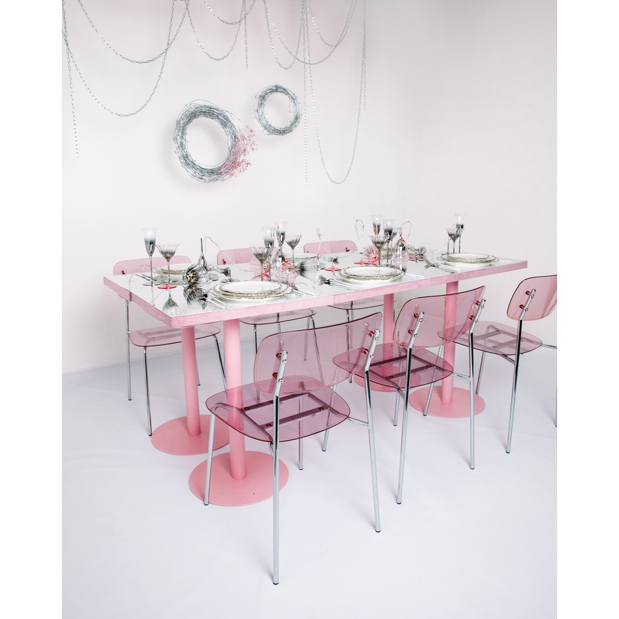 Стул Призм Серебро, Розовые очки - Фото миниатюра 3