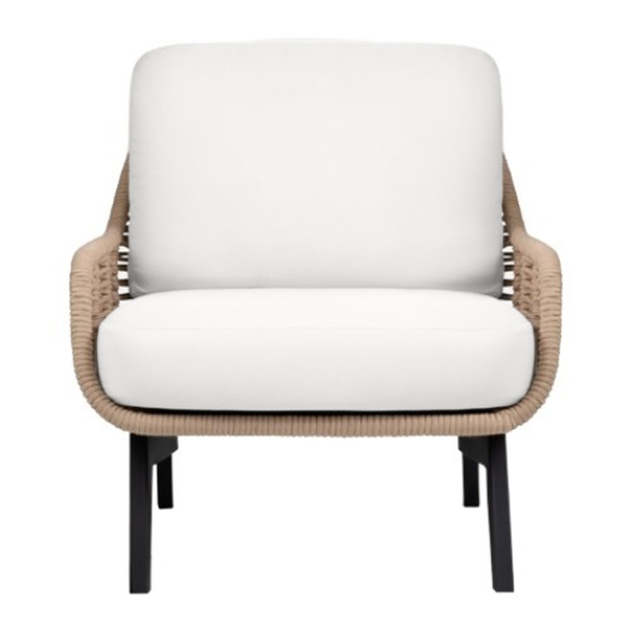 Кресло The One белоснежный велюр - Фото основное 1